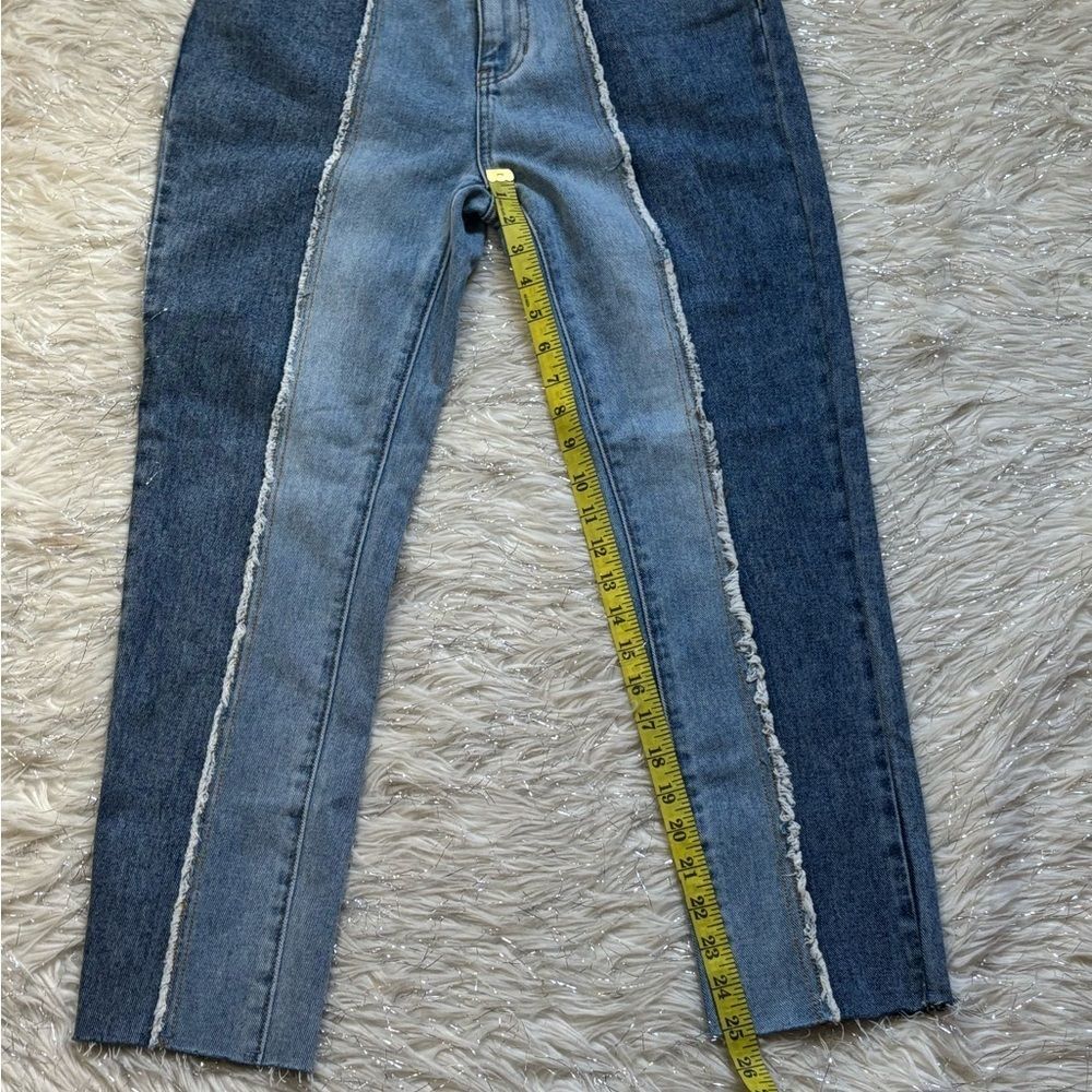 PacSun Two Panel Contrast Blue MOM Jeans Size 26 - Picture 14 of 16